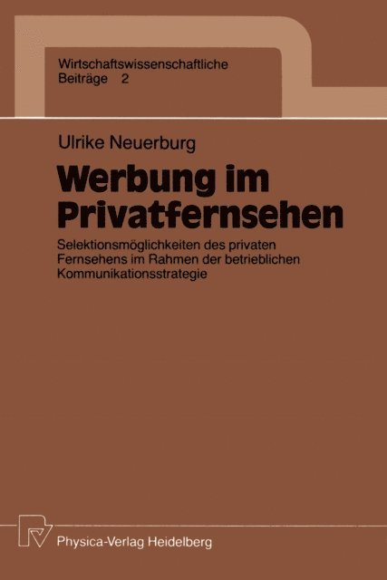 Ulrike Neuerburg - Werbung im Privatfernsehen, E-bok
