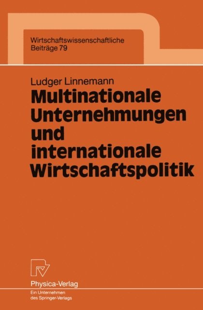 Ludger Linnemann - Multinationale Unternehmungen und internationale Wirtschaftspolitik, E-bok
