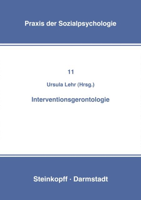U. Lehr - Interventionsgerontologie, E-bok
