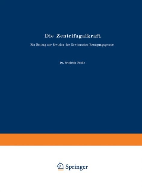 Friedrich Poske - Die Zentrifugalkraft, E-bok