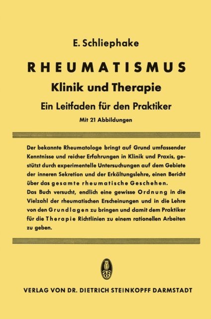 Erwin Schliephake - Rheumatismus, E-bok