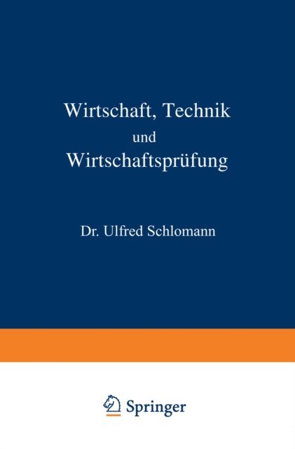 Alfred Schlomann, A. Schittenhelm, C. von Pirquet, C. von Noorden, L. Langstein - Wirtschaft Technik und Wirtschaftsprüfung, E-bok