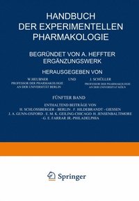 Handbuch der Experimentellen Pharmakologie ? Ergÿnzungswerk