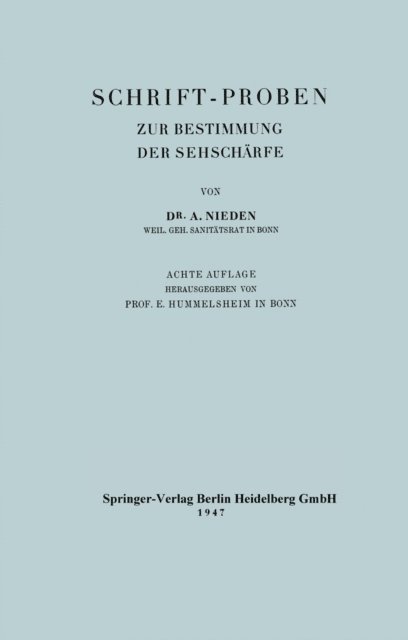 A. Nieden, E. Hummelsheim - Schrift-Proben, E-bok