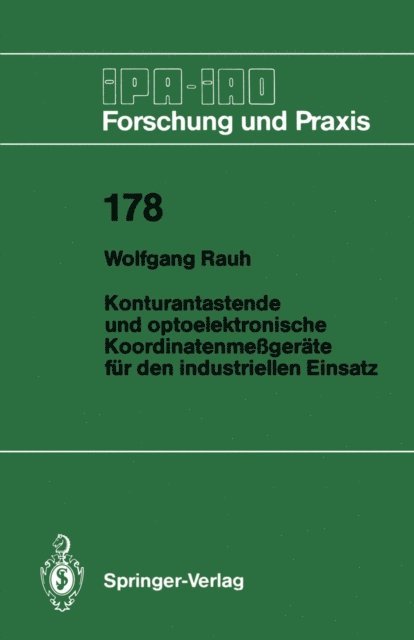 Wolfgang Rauh - Konturantastende und optoelektronische Koordinatenmeßgeräte für den industriellen Einsatz, E-bok