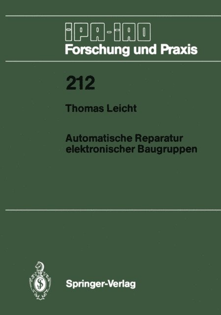 Thomas Leicht - Automatische Reparatur elektronischer Baugruppen, E-bok