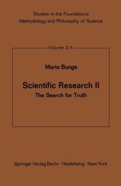 M. Bunge - Scientific Research II, E-bok
