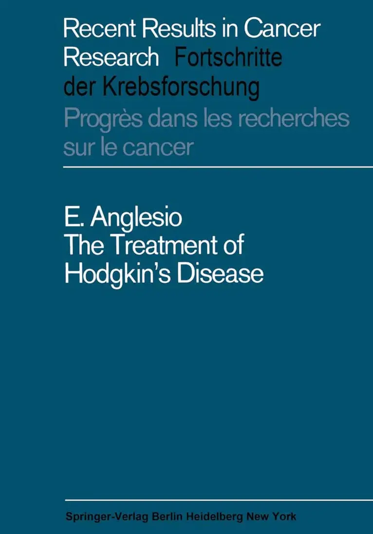 Treatment of Hodgkin's Disease