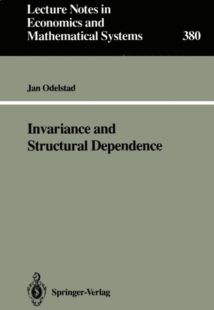 Jan Odelstad - Invariance and Structural Dependence, E-bok