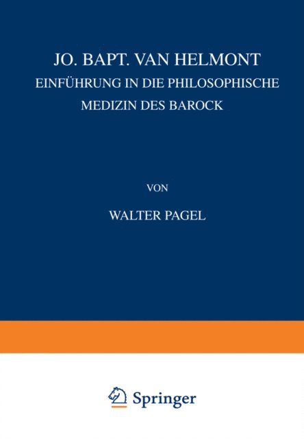 Walter Pagel - Jo. Bapt. van Helmont, E-bok