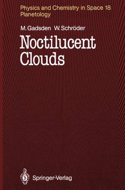 Wilfried Schroder, Michael Gadsden - Noctilucent Clouds, E-bok