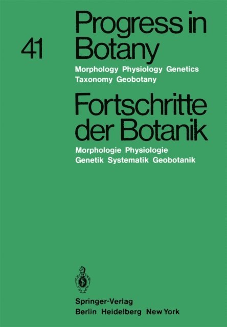Hubert Ziegler, Eberhard Schnepf, Klaus Kubitzki, Karl Esser, Heinz Ellenberg - Progress in Botany / Fortschritte der Botanik, E-bok