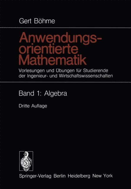 Gert Bohme - Anwendungsorientierte Mathematik, E-bok
