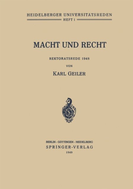 Karl Geiler - Macht und Recht, E-bok