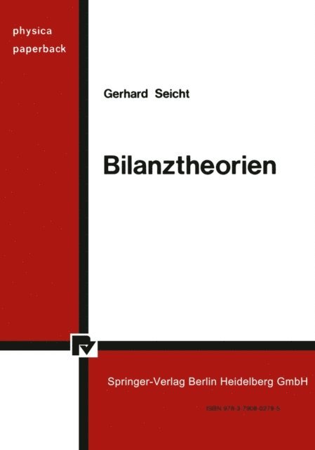 G. Seicht - Bilanztheorien, E-bok