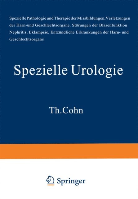 H. Wildbolz, F. Voelcker, A.v. Lichtenberg - Handbuch der Urologie, E-bok
