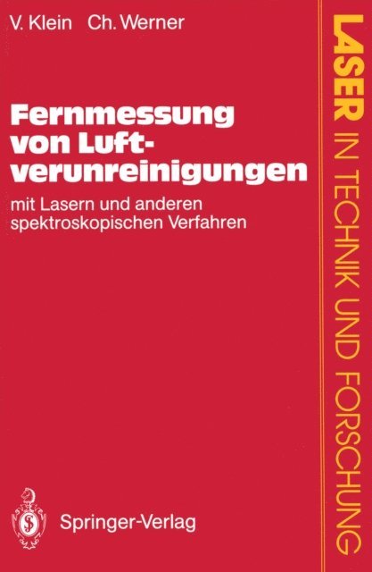 Christian Werner, Volker Klein - Fernmessung von Luftverunreinigungen, E-bok