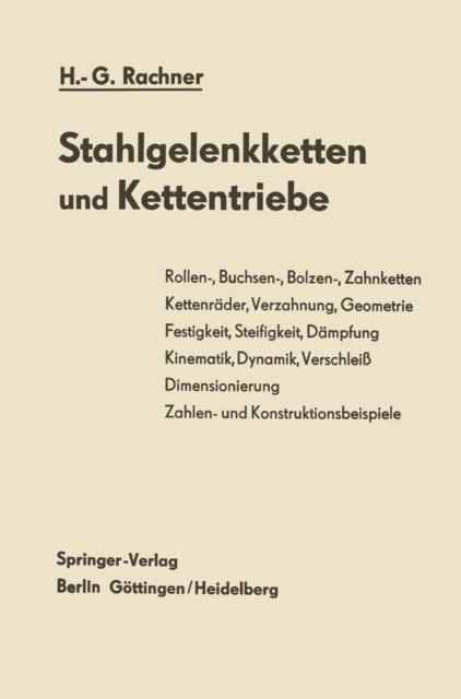 Hans-Gunther Rachner - Stahlgelenkketten und Kettentriebe, E-bok