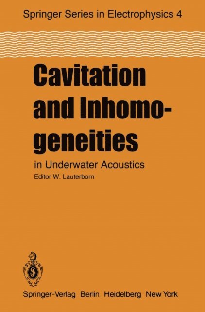 W. Lauterborn - Cavitation and Inhomogeneities in Underwater Acoustics, E-bok