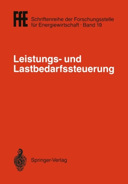 Gesellschaft fur praktische Energiekunde, Energietechnische Gesellschaft im VDE, VDI-Gesellschaft Energietechnik - Leistungs- und Lastbedarfssteuerung, E-bok
