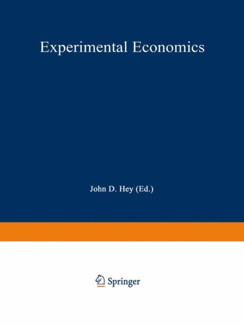 John D. Hey - Experimental Economics, E-bok