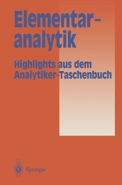 Helmut Gunzler - Elementaranalytik, E-bok