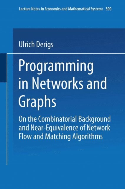 Ulrich Derigs - Programming in Networks and Graphs, E-bok