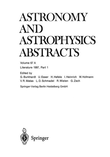 Astronomisches Rechen-InstitutARI - Literature 1997, Part 1, E-bok