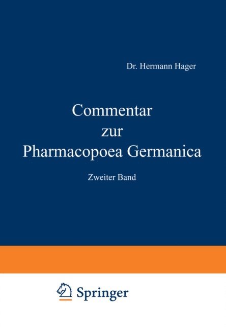 Hermann Hager - Commentar zur Pharmacopoea Germanica, E-bok