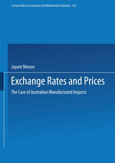 Jayant Menon - Exchange Rates and Prices, E-bok