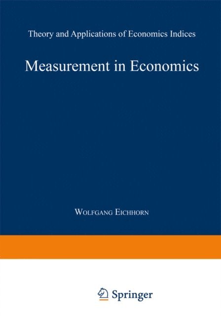 Wolfgang Eichhorn - Measurement in Economics, E-bok