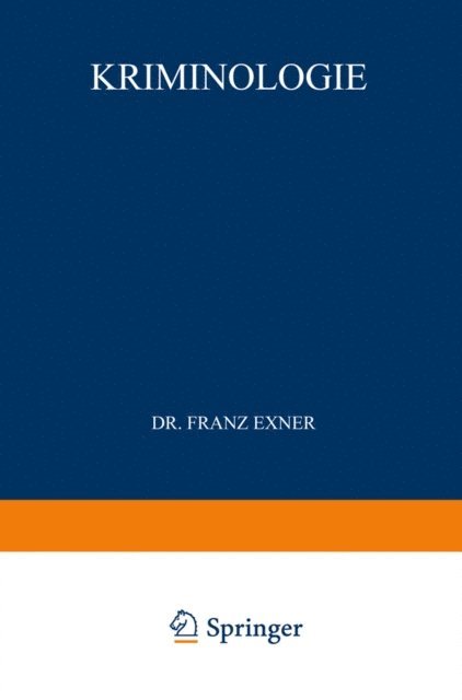 Franz Exner - Kriminologie, E-bok