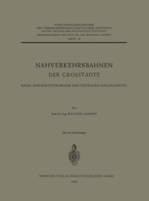 Walther Lambert - Nahverkehrsbahnen der Grosstädte, E-bok