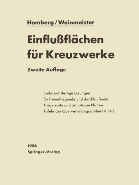 Josef Weinmeister, Hellmut Homberg - Einflußflächen für Kreuzwerke, E-bok