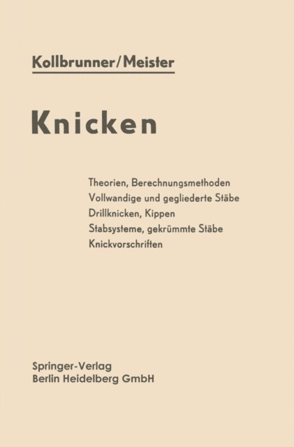 Martin Meister, Curt F. Kollbrunner - Knicken, E-bok