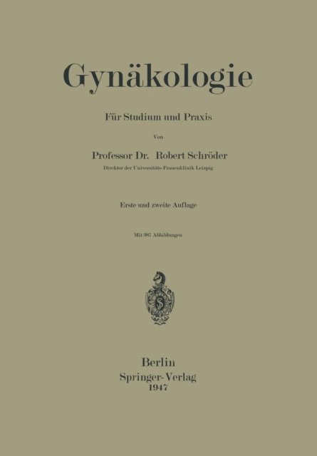 Robert Schroder - Gynäkologie, E-bok