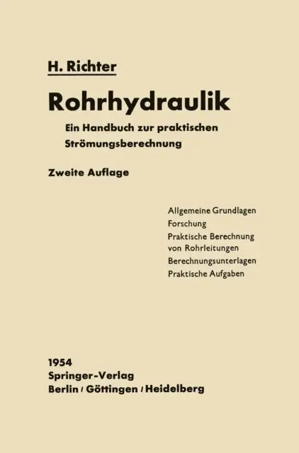 Hugo Richter - Rohrhydraulik, E-bok. Tillgänglighet: Lägg i varukorg