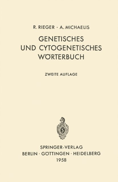 R. Rieger - Genetisches und cytogenetisches Wörterbuch, E-bok. Tillgänglighet: Lägg i varukorg