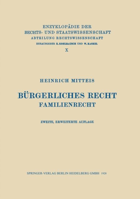 Heinrich Mitteis - Bürgerliches Recht, E-bok