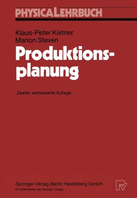 Marion Steven, Klaus-Peter Kistner - Produktionsplanung, E-bok