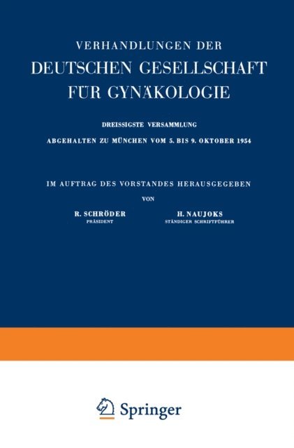 Hermann Naujoks, Robert Schroder - Archiv für Gynäkologie, E-bok