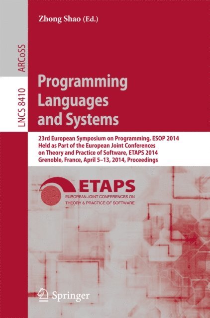 Zhong Shao - Programming Languages and Systems, E-bok