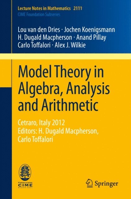 Alex J. Wilkie, Carlo Toffalori, Anand Pillay, H. Dugald Macpherson, Jochen Koenigsmann, Lou van den Dries - Model Theory in Algebra, Analysis and Arithmetic, E-bok