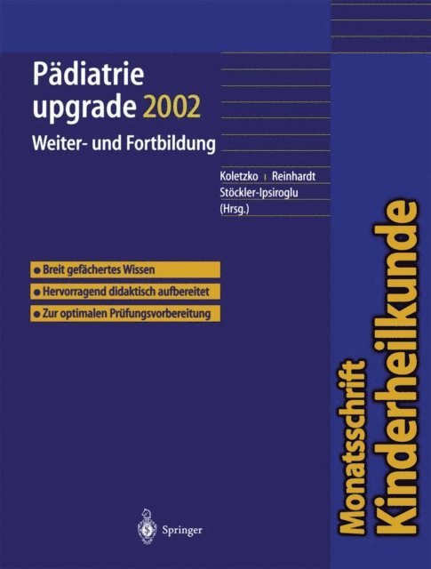 S. Stockler-Ipsiroglu, D. Reinhardt, B. Koletzko - Pädiatrie upgrade 2002, E-bok
