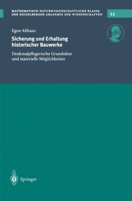 E. Althaus - Sicherung und Erhaltung historischer Bauwerke, E-bok