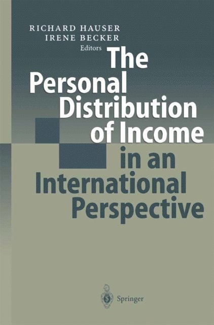 Irene Becker, Richard Hauser - Personal Distribution of Income in an International Perspective, E-bok
