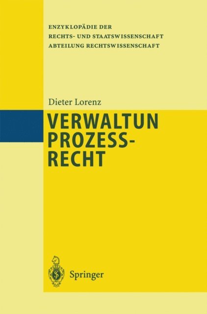 Dieter Lorenz - Verwaltungsprozeßrecht, E-bok