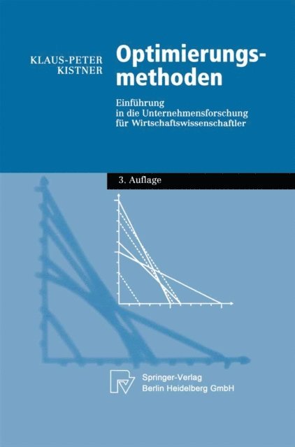 Klaus-Peter Kistner - Optimierungsmethoden, E-bok