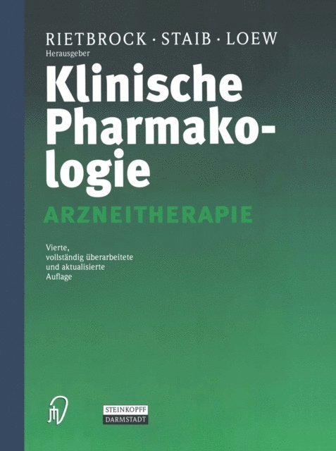 D. Loew, A.H. Staib, N. Rietbrock - Klinische Pharmakologie, E-bok