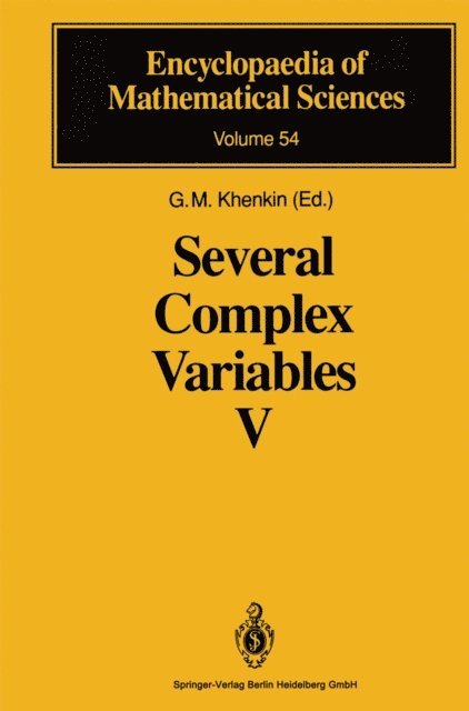 G.M. Khenkin - Several Complex Variables V, E-bok